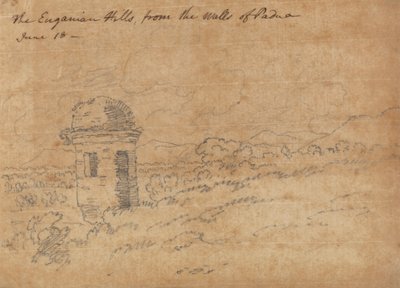 De Euganean Hills door John Robert Cozens