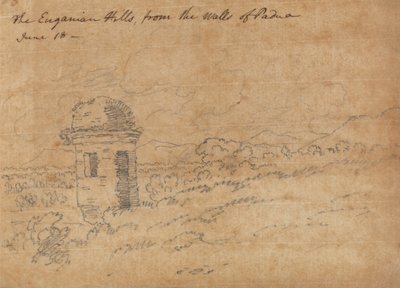 De Euganeese heuvels door John Robert Cozens