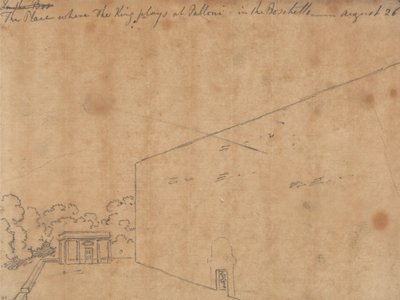De plaats waar de koning speelt bij Palloni door John Robert Cozens