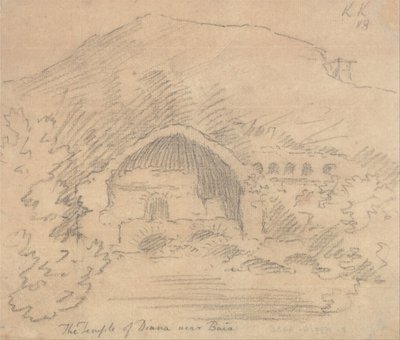 De Tempel van Diana bij Baia door John Robert Cozens