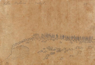 Villa Mellini, 1 juli door John Robert Cozens