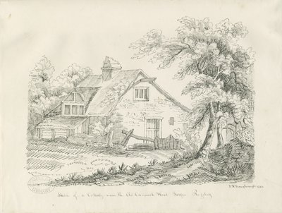 Rugeley - Cottage bij Old Cannock Wood Forges door John Robert Fernyhough