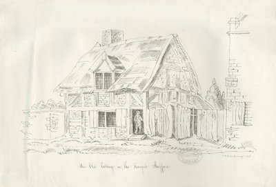 Oud huisje in de Foregate, Stafford door John Robert Fernyhough