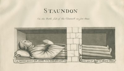 Standon Kerk - Muurgraf van Nicholas Hyde door John Robert Fernyhough