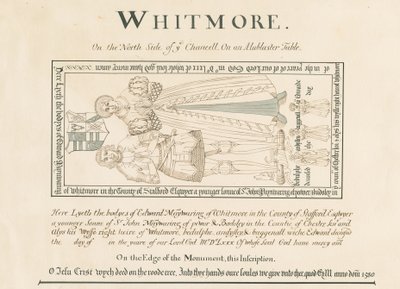 Whitmore Kerk - Gedenkteken voor Edward Maynwaring door John Robert Fernyhough