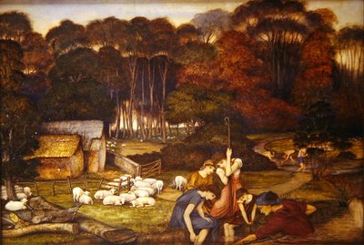 Herfst, ca. 1879 door John Roddam Spencer Stanhope