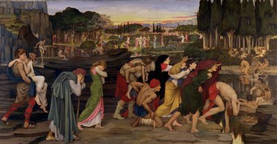 De Wateren van Lethe bij de Velden van Elysium, c.1880 door John Roddam Spencer Stanhope
