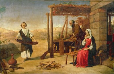 Onze Verlosser Onderworpen aan Zijn Ouders in Nazareth door John Rogers Herbert