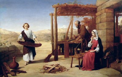 Onze Verlosser onderworpen aan zijn ouders in Nazareth door John Rogers Herbert