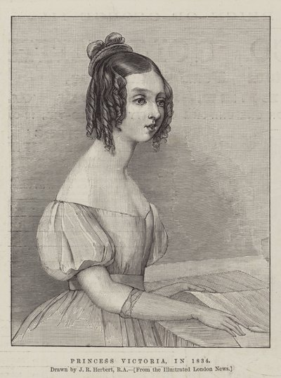 Prinses Victoria, in 1834 door John Rogers Herbert