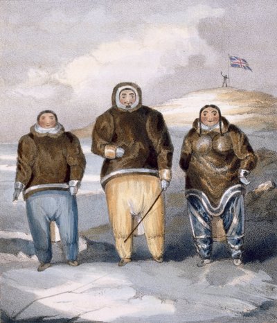 Kawalua, Tiagashu en Adlurak, 1835 door John Ross
