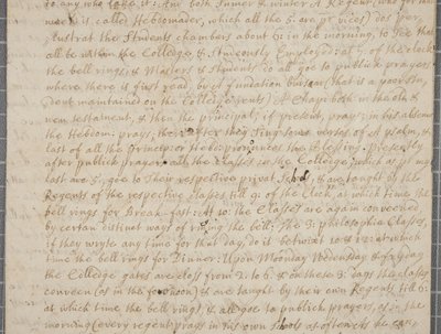 Een brief van John Row, een student in St Andrews, aan zijn oom door John Row
