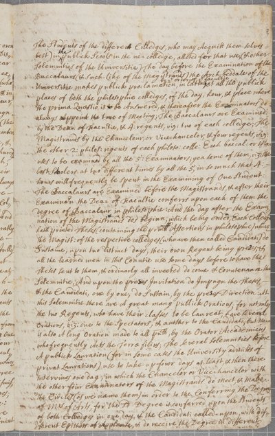 Een brief van John Row, een student in St Andrews, aan zijn oom door John Row
