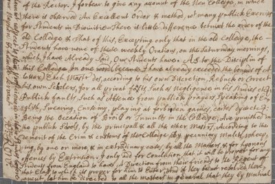 Een brief van John Row, een student in St Andrews, aan zijn oom door John Row