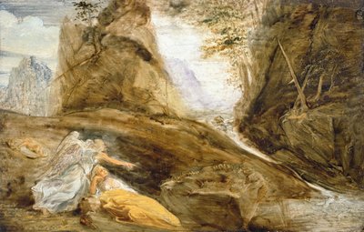 De Engel die Hagar de Stroom Toont door John Runciman