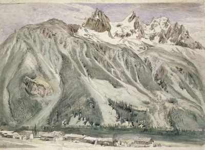 Aiguilles van Chamonix, 1849 door John Ruskin