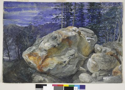 Fragment van de Alpen, ca. 1854-56 door John Ruskin
