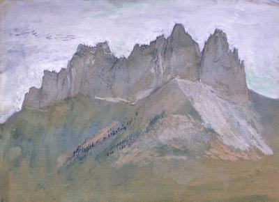 Rochers de Lanfon, Meer van Annecy, ca. 1860 door John Ruskin