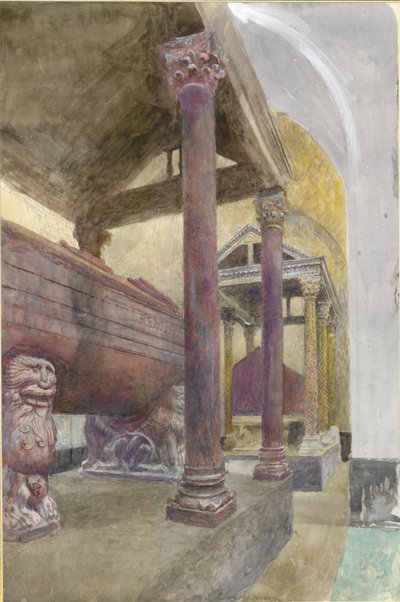 Het Graf van Frederik II in de Kathedraal van Palermo, 23 - 30 april 1874 door John Ruskin