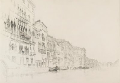 Uitzicht van het Palazzo Bembo naar het Palazzo Grimani, Venetië door John Ruskin