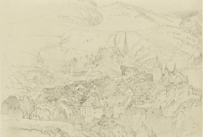 Uitzicht op Luzern van boven door John Ruskin