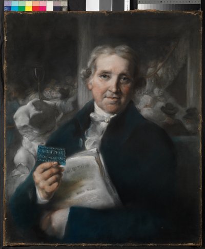 Een portier bij de Koninklijke Academie door John Russell