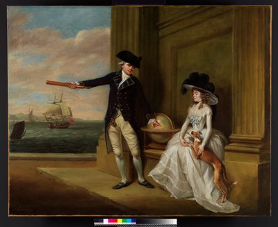 Portret van Kapitein en Mevrouw Hardcastle, 1785 door John Russell