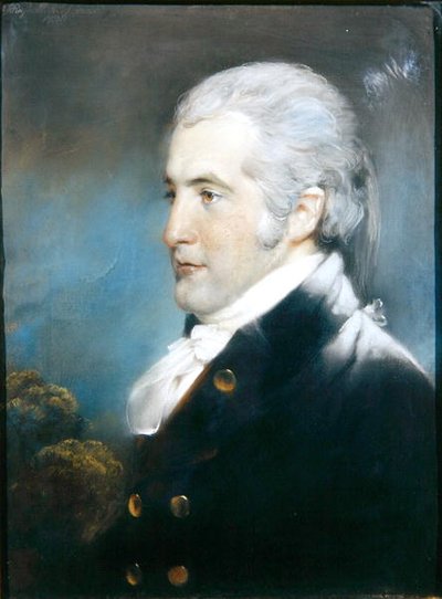 Portret van Mr. David Russell (pastel) door John Russell