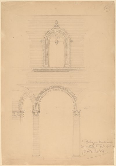 Bologna Bakstenen Muur door John Russell Pope