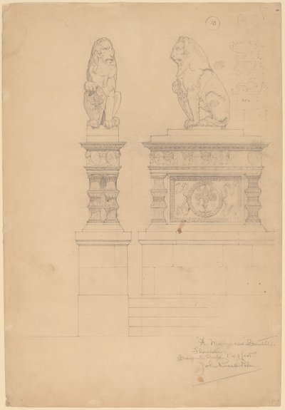 Il Marzocco, Donatello door John Russell Pope