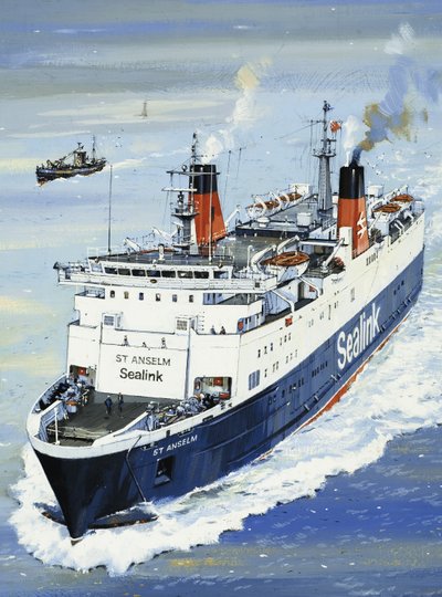 Veerboot over het Kanaal door John S. Smith