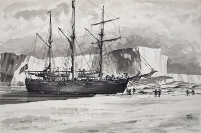 Het raam (gouache op papier) door John S. Smith