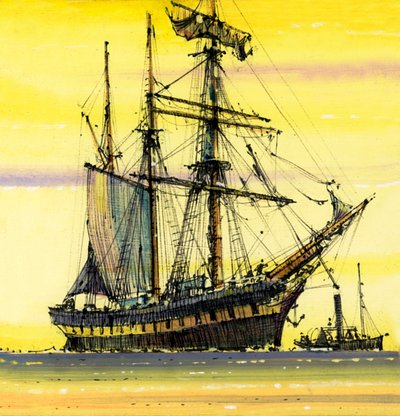 Ongeïdentificeerde zeilboot door John S. Smith