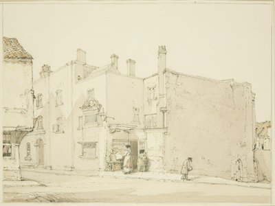 Voorkant van de Newgate, Narrow Wine Street door John Sanders