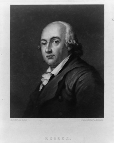 Portret van Johann Gottfried Herder 1744-1803, Tussen 1828 en 1880 door John Sartain