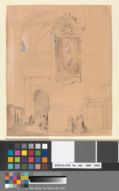 Het Graf van Van Balen, Antwerpen, 7 September 1832 door John Scarlett Davis