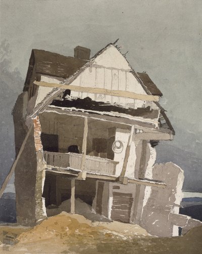 Een Verwoest Huis, 19e eeuw door John Sell Cotman