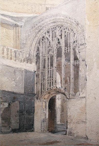 Een scherm, Norwich Cathedral door John Sell Cotman