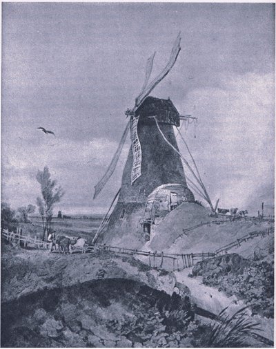 Een Windmolen in Lincolnshire door John Sell Cotman