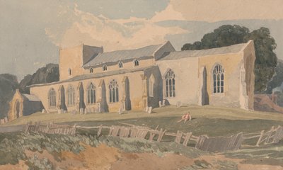 Blickling Church, Norfolk, uit het zuidoosten door John Sell Cotman
