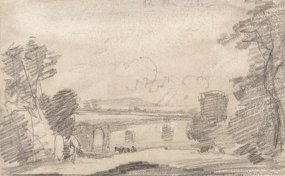Brug en Ruïne, naar Richard Wilson; Aan de Tiber door John Sell Cotman