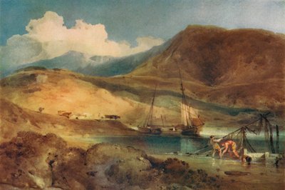Cader Idris, vanaf Barmouth Sands door John Sell Cotman