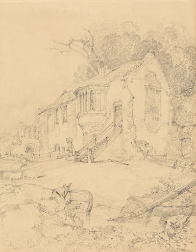 Priorij Kasteel Akkeren, Norfolk door John Sell Cotman