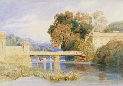 Chateau Navarre, nabij Evreux, Normandië door John Sell Cotman