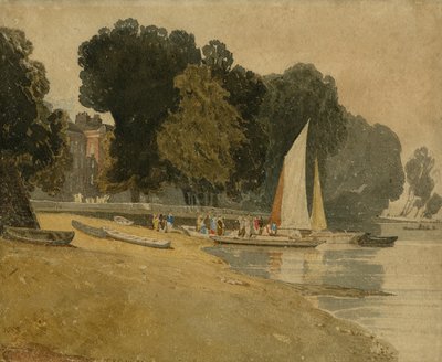 Cheyne Walk, Londen, ca. 1809-10 door John Sell Cotman