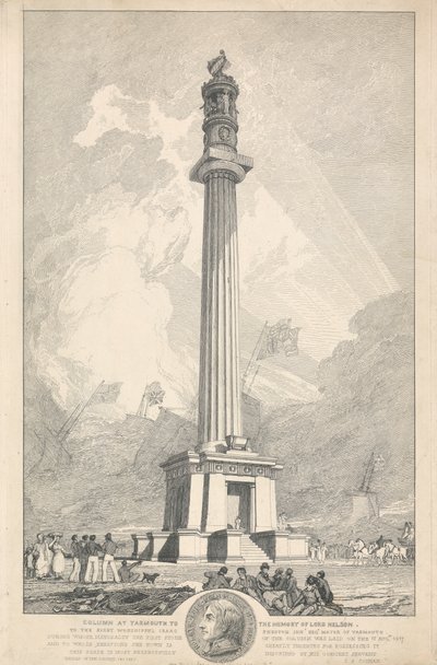 Kolom in Yarmouth ter nagedachtenis aan Lord Nelson door John Sell Cotman