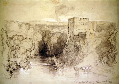 Framlingham: het kasteel en de rivier door John Sell Cotman