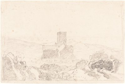 Landschap met Kerk door John Sell Cotman