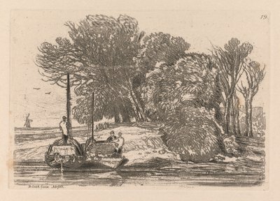 Liber Studiorum: Plaat 19, Postwick Grove, Norfolk door John Sell Cotman