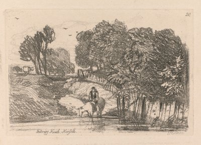 Liber Studiorum: Plaat 20, Felbrigg Heath, Norfolk door John Sell Cotman